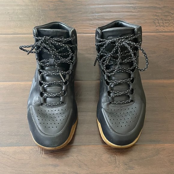 Under Armour Curry 1 Lux Mid MVP Leather Black Gum 1296616-001 Mens Size 9.5 main image 12